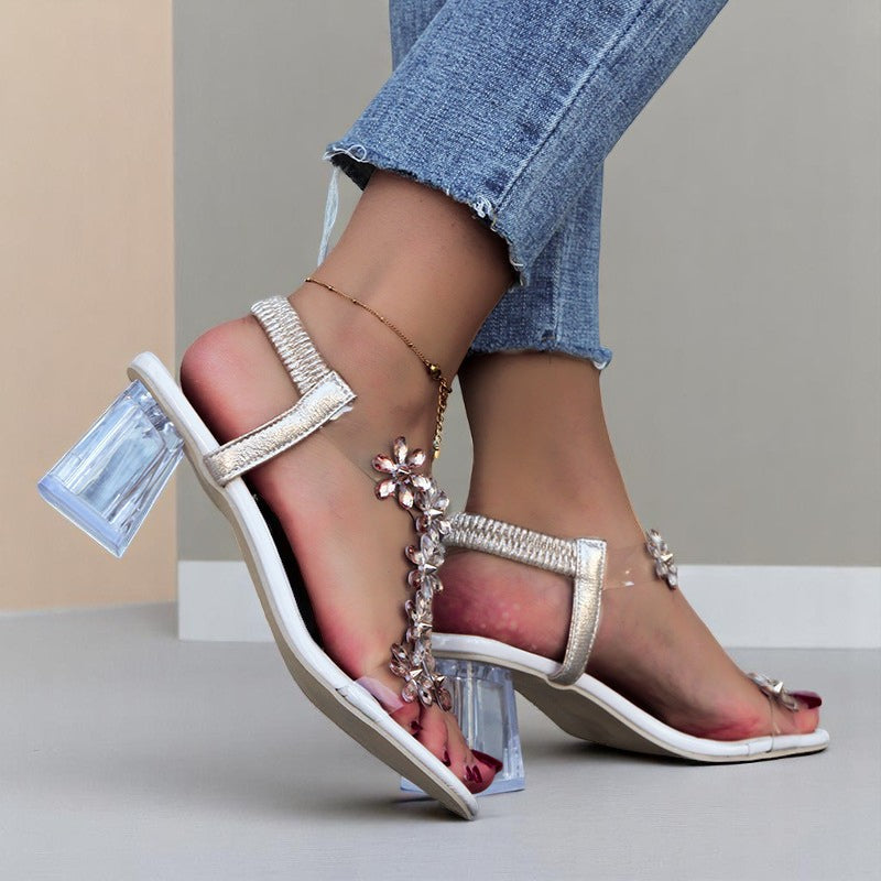 Monelle™ | Flower and Rhinestone Heel