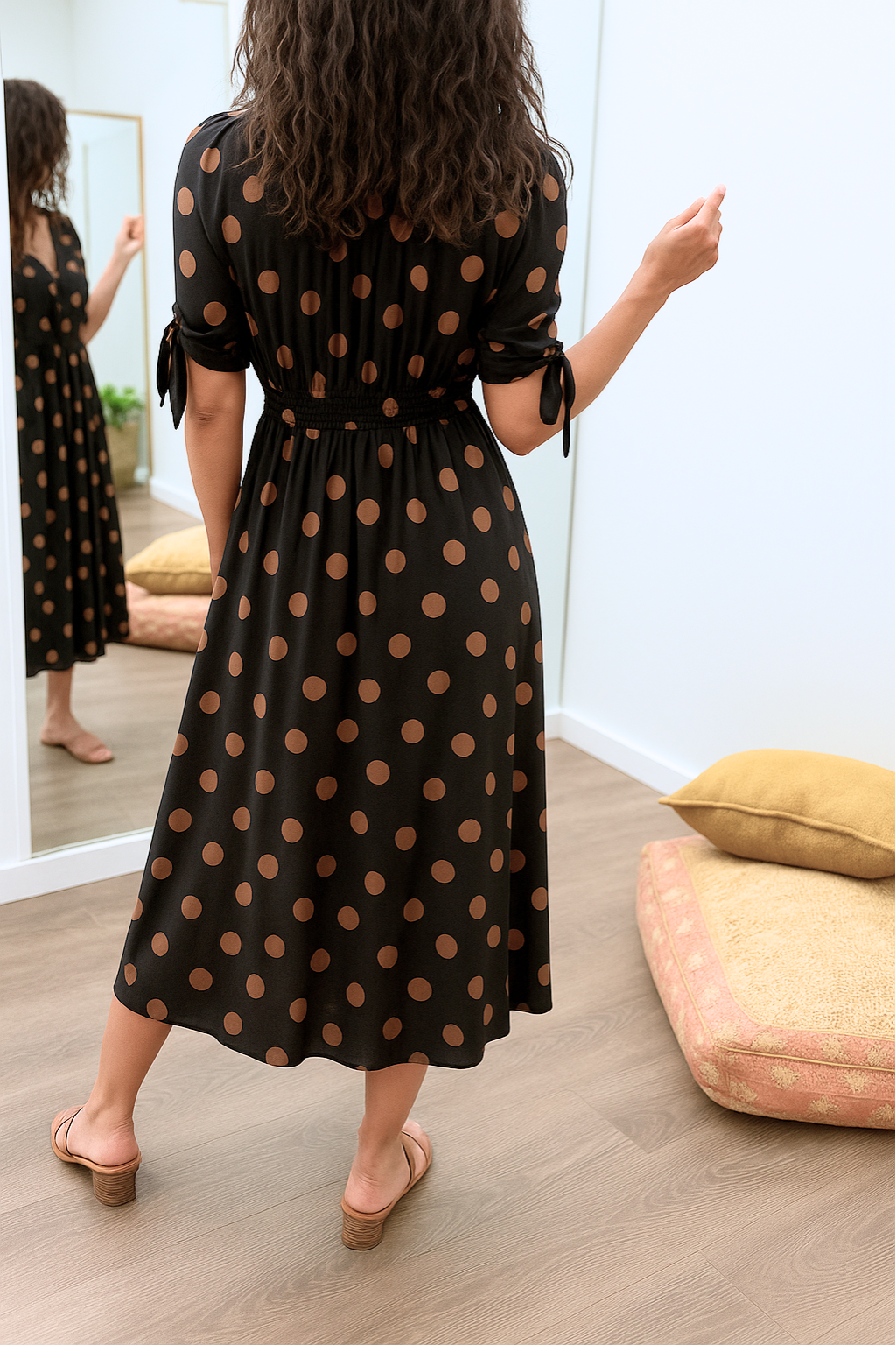 Kaylinn™ | V-Neck Elegant Dots Dress