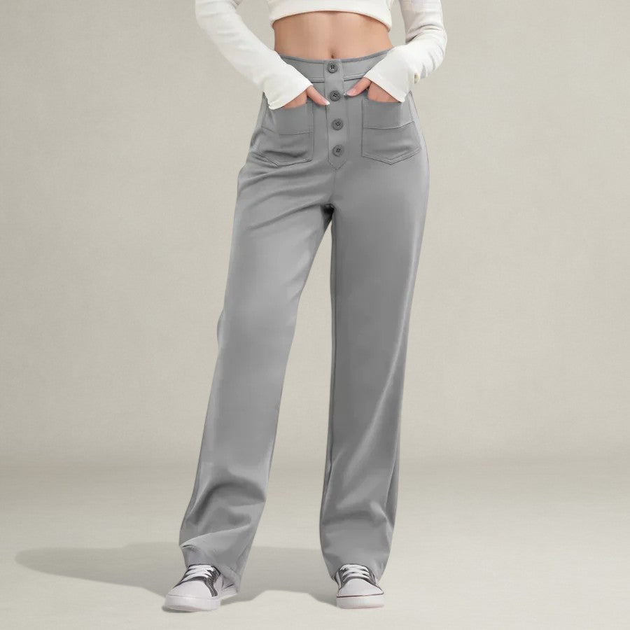 Monelle™ | High Waist Elastic Trousers
