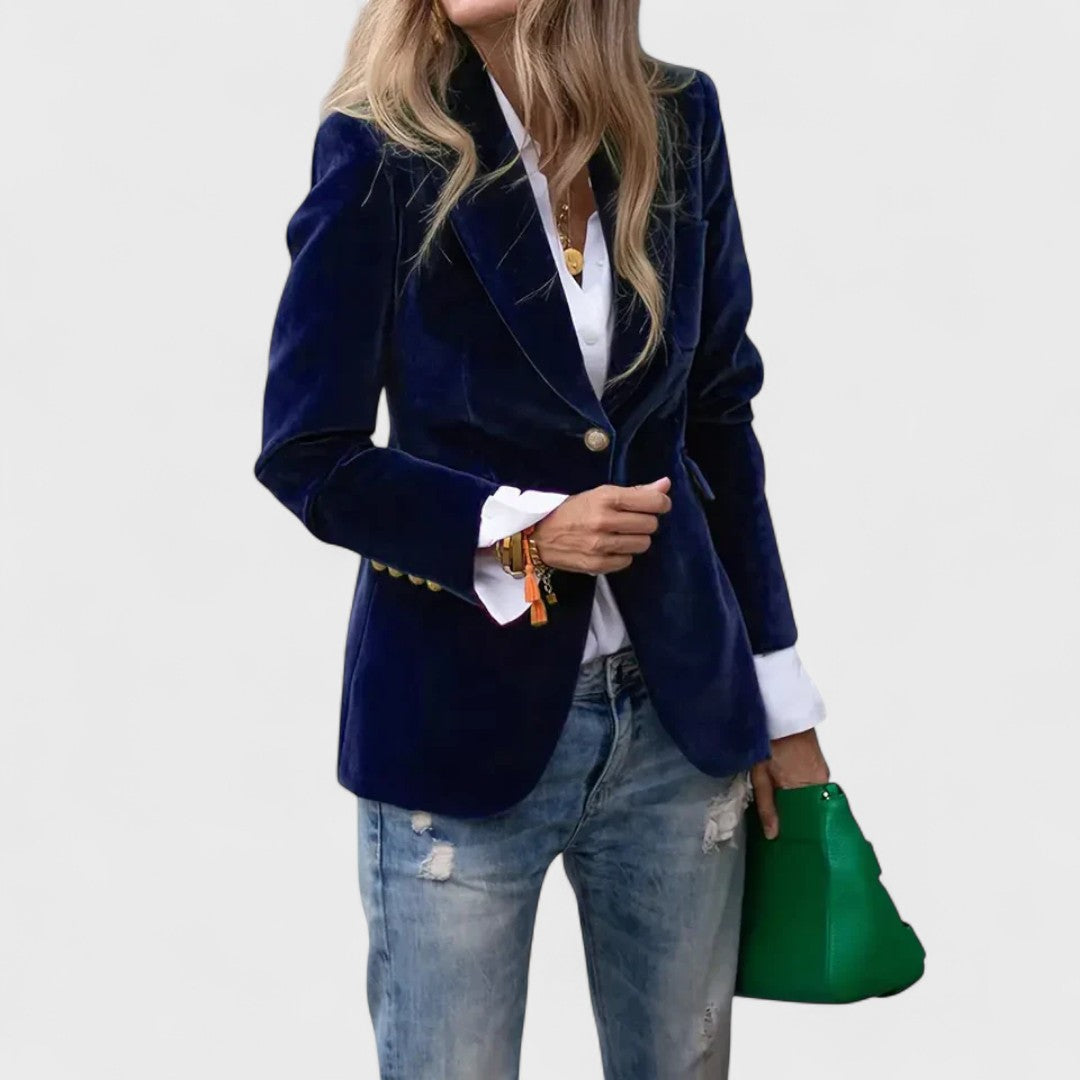 Julisse™ | Elegant Velvet Blazer