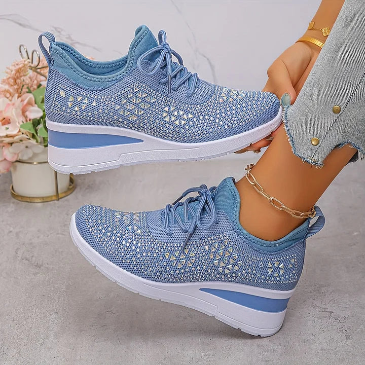Joyce | Orthopedic Sneakers with Sparkling Rhinestones