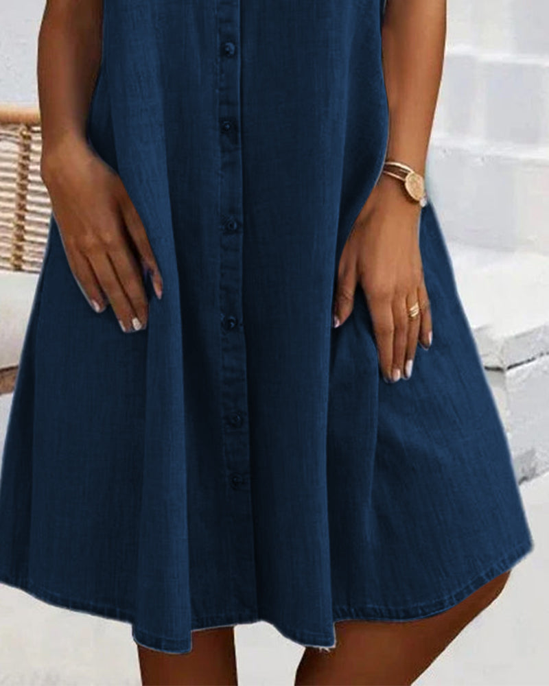 Monelle | Casual Denim Shirt Dress