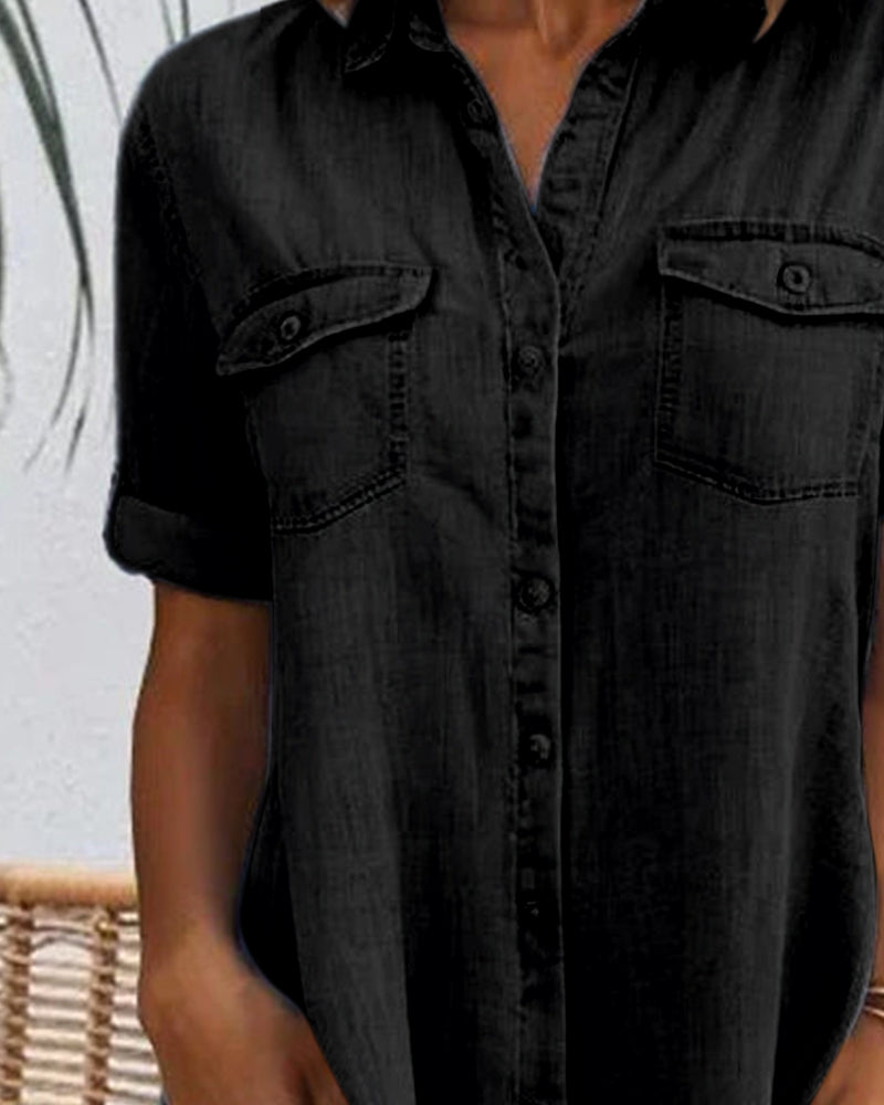 Monelle | Casual Denim Shirt Dress