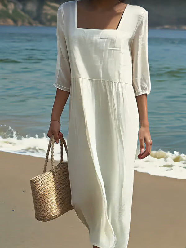 Carol | Casual Cotton-Linen Dress