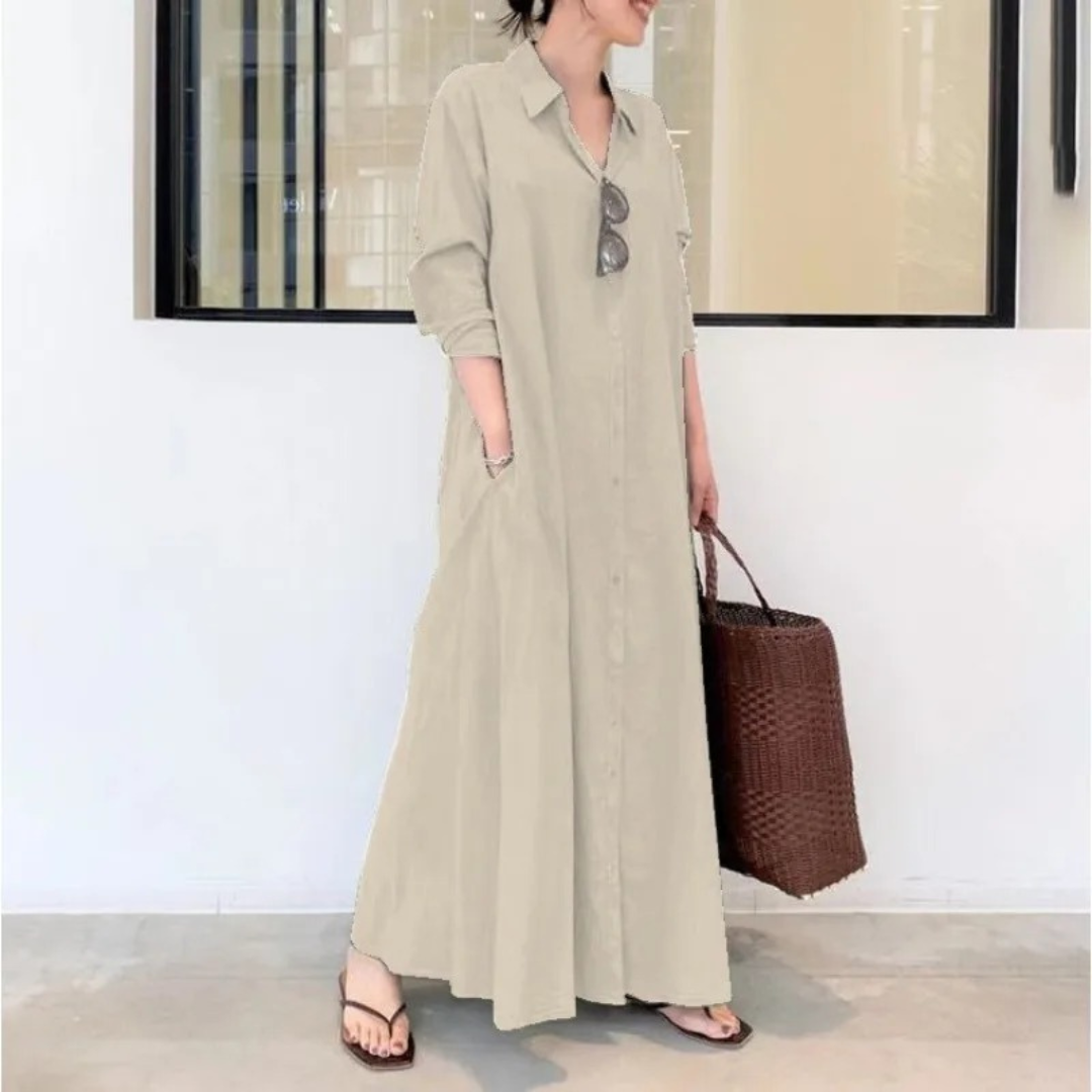 Carmen | Soft Cotton Shirt Dress