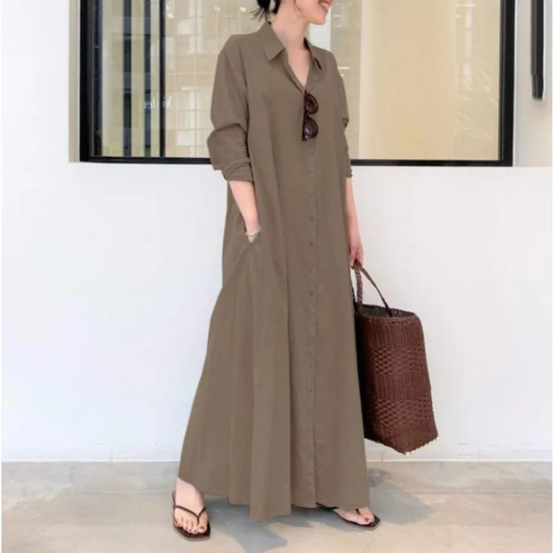 Carmen | Soft Cotton Shirt Dress