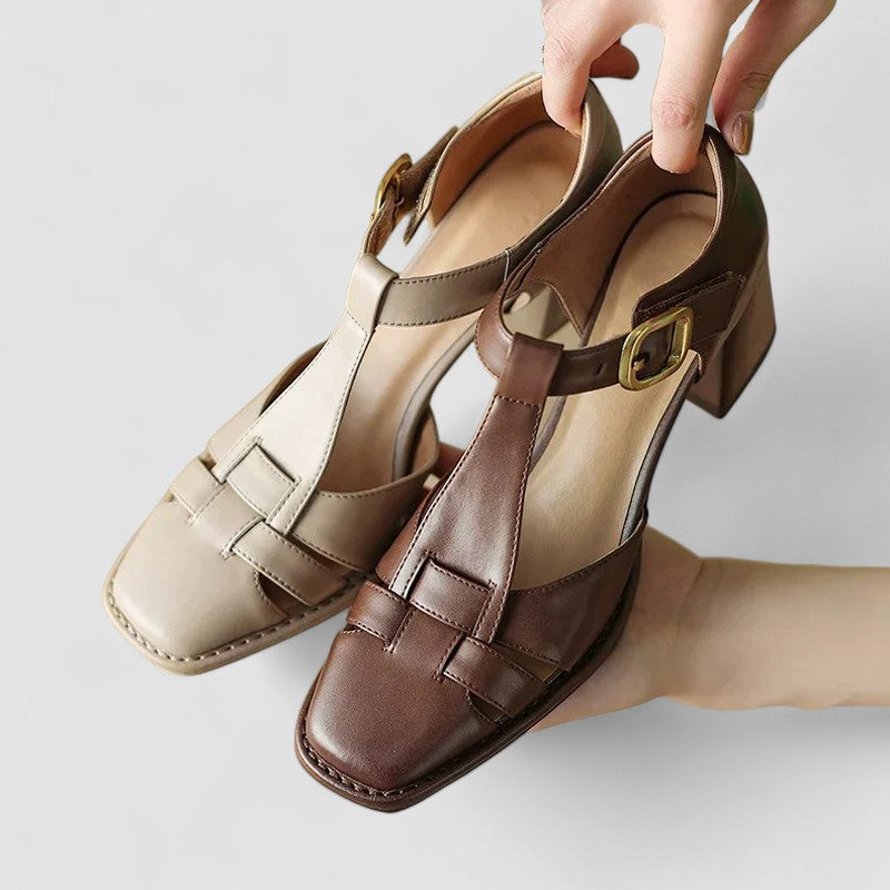 Scarlett™ | Orthopedic T-Strap Block Heels