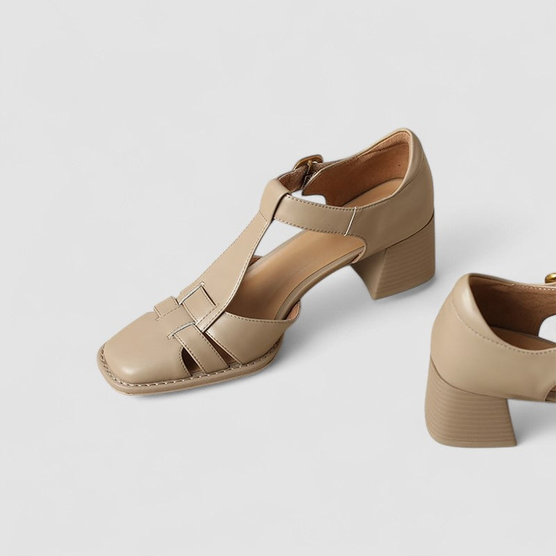 Scarlett™ | Orthopedic T-Strap Block Heels