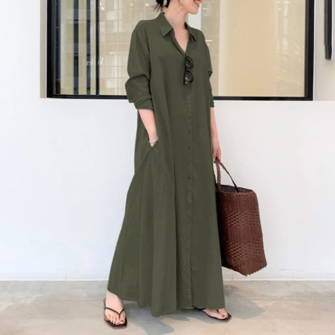 Carmen | Soft Cotton Shirt Dress