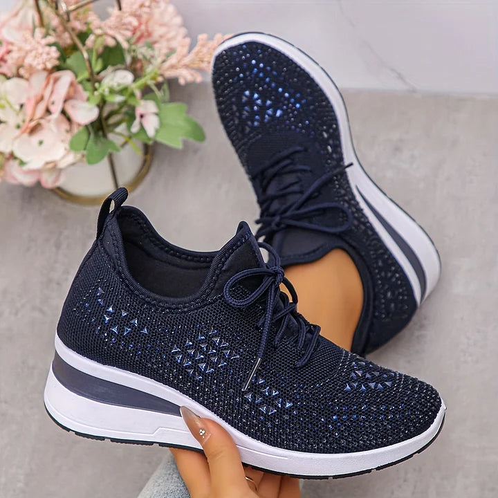 Joyce | Orthopedic Sneakers with Sparkling Rhinestones