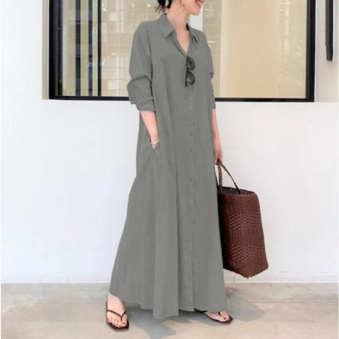 Carmen | Soft Cotton Shirt Dress
