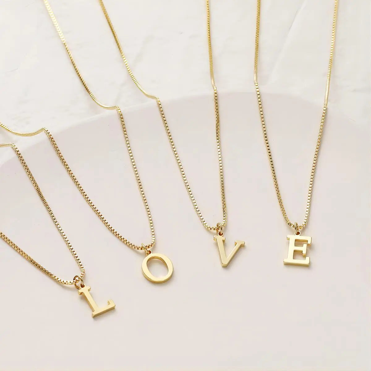 Susan | Necklace with Love Letter Initials | 18k Gold