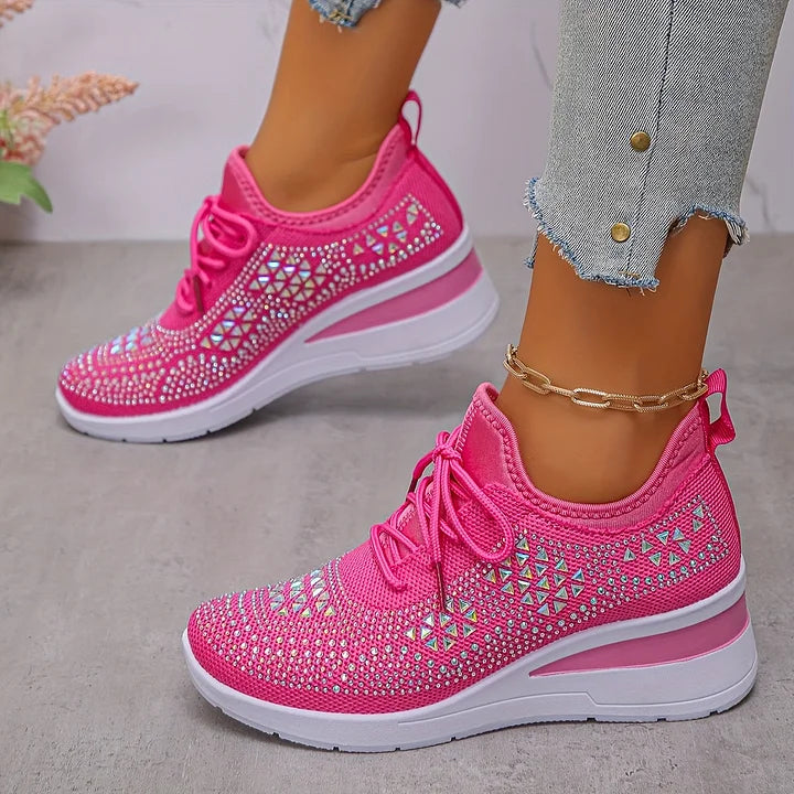 Joyce | Orthopedic Sneakers with Sparkling Rhinestones