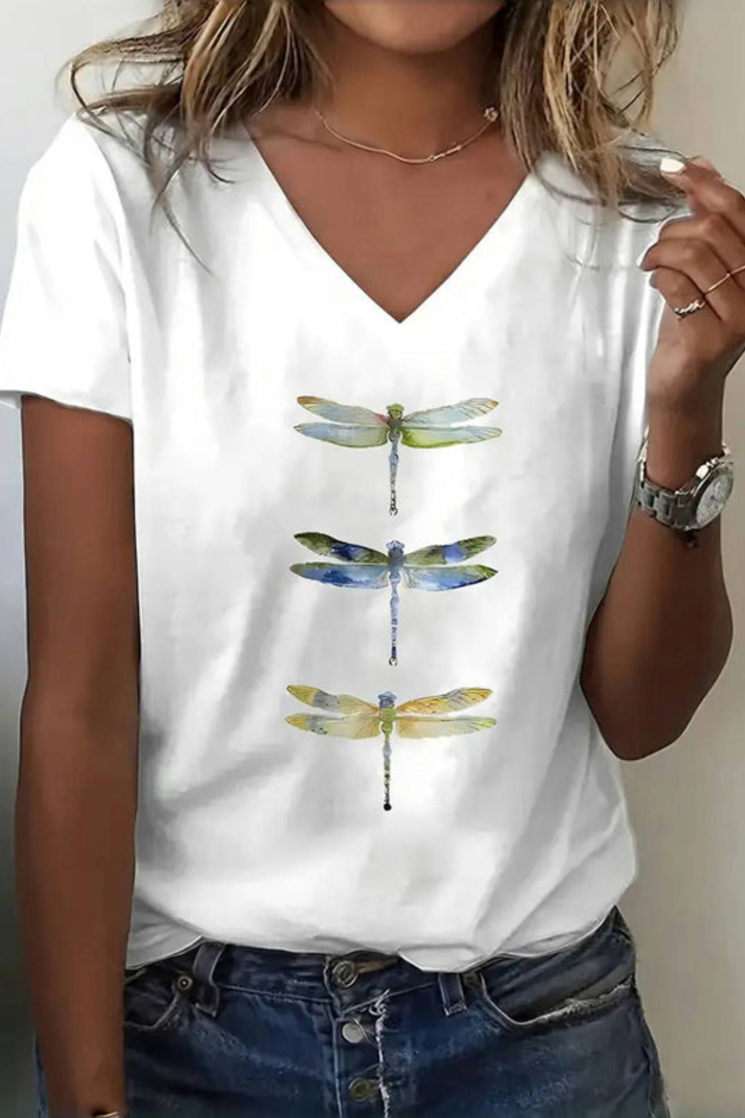 Heather | Elegant T-Shirt with Print