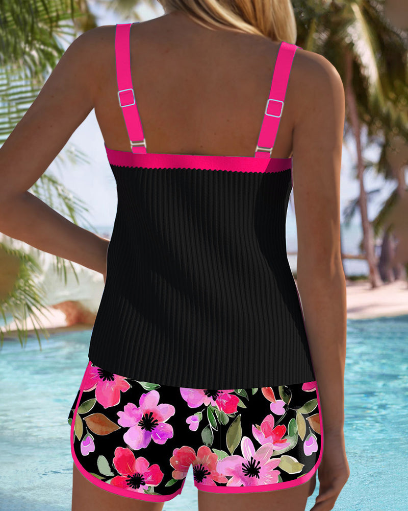 MARY | COMFORTABLE TANKINI WITH FLORAL PRINT