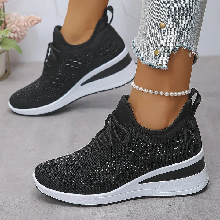 Joyce | Orthopedic Sneakers with Sparkling Rhinestones