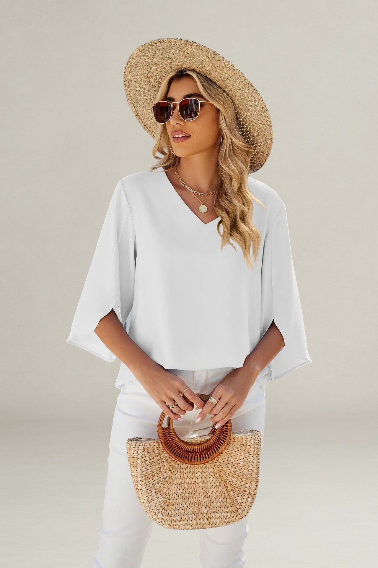 Monelle™ | V-neck Blouse