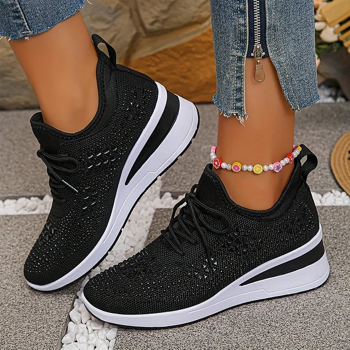 Joyce | Orthopedic Sneakers with Sparkling Rhinestones