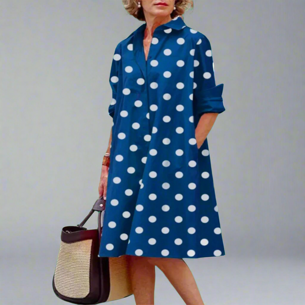 Hartley | Casual Comfortable Dot Print Dress