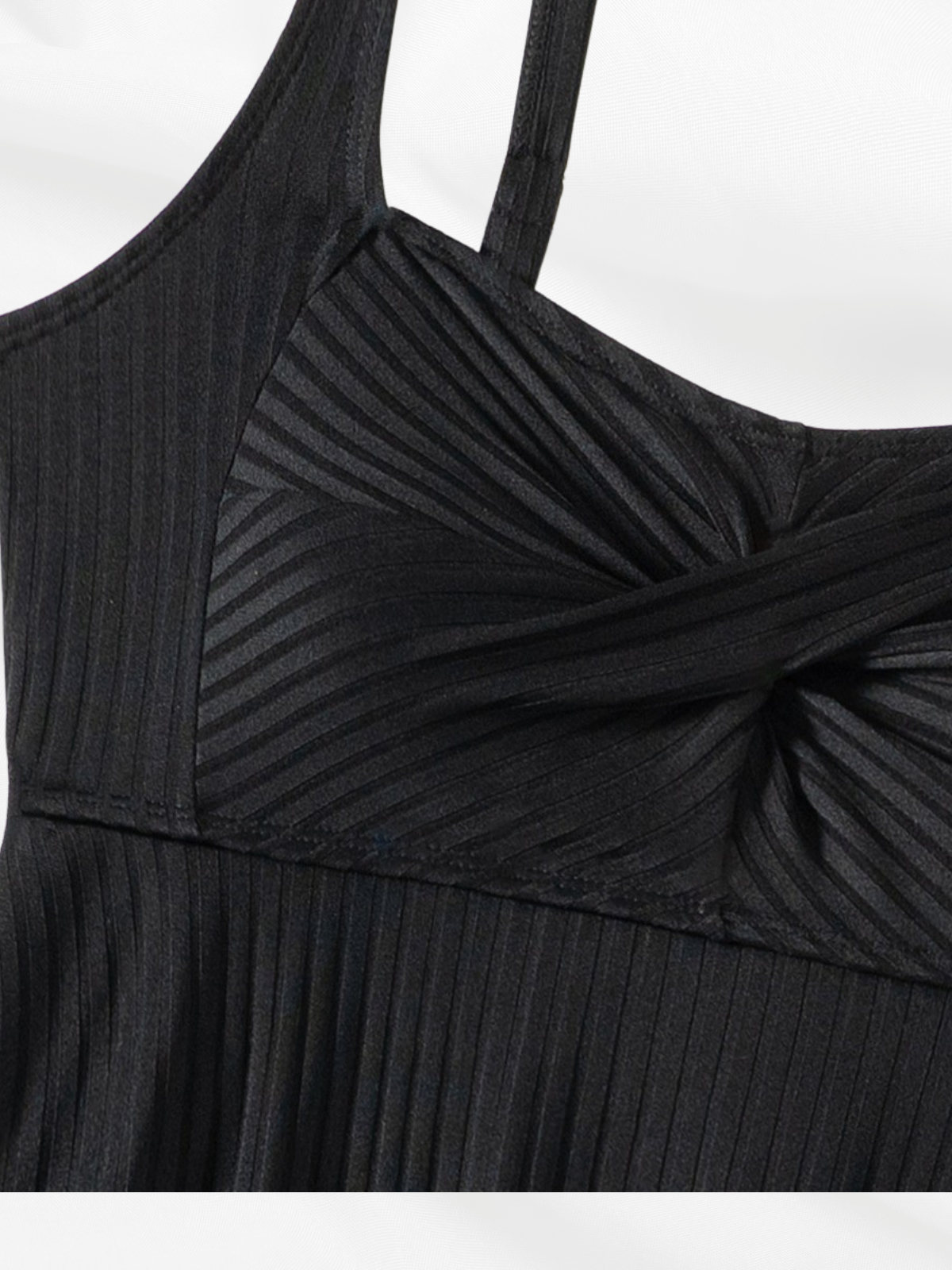 ALINA | ELEGANT BLACK TANKINI SET