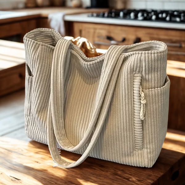 Mary | Ribbed Bag with Cord Detail