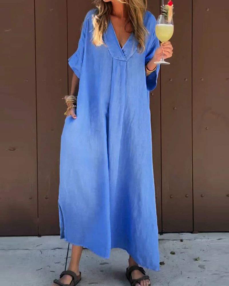 Deveny™ | Casual Cotton Dress