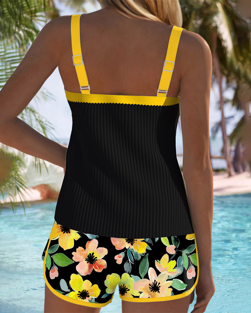 MARY | COMFORTABLE TANKINI WITH FLORAL PRINT