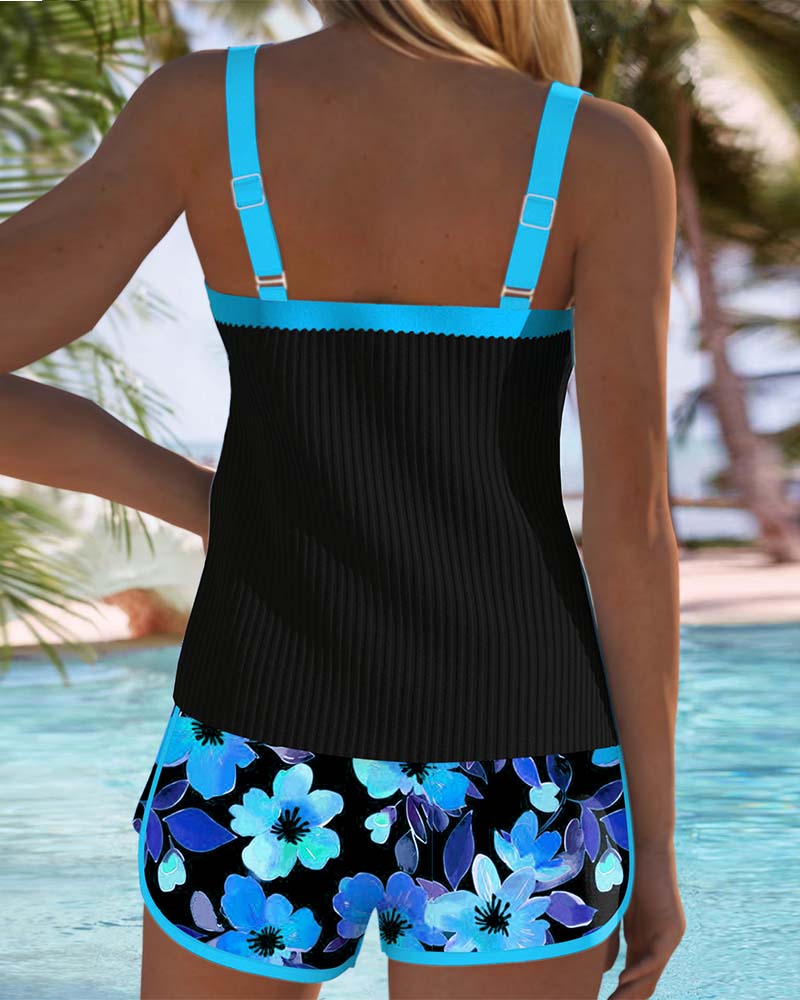 MARY | COMFORTABLE TANKINI WITH FLORAL PRINT