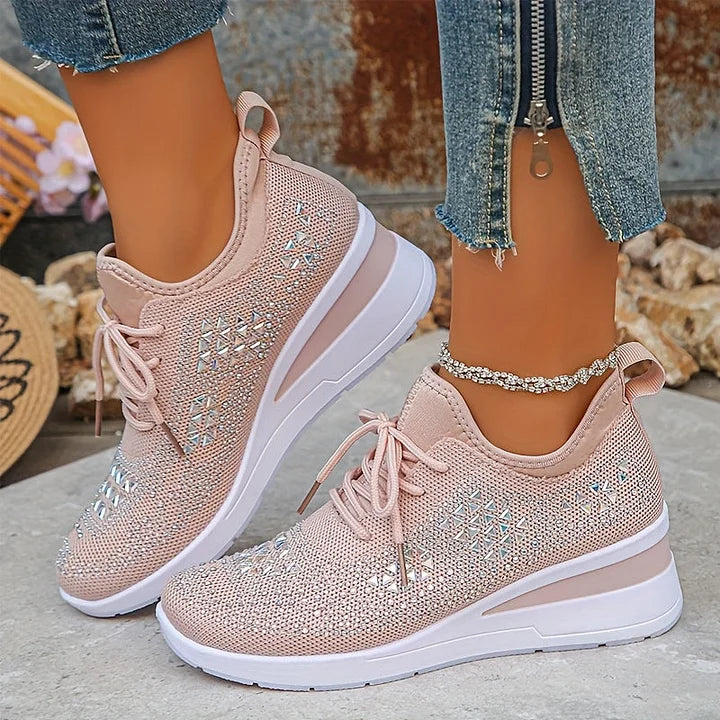 Joyce | Orthopedic Sneakers with Sparkling Rhinestones
