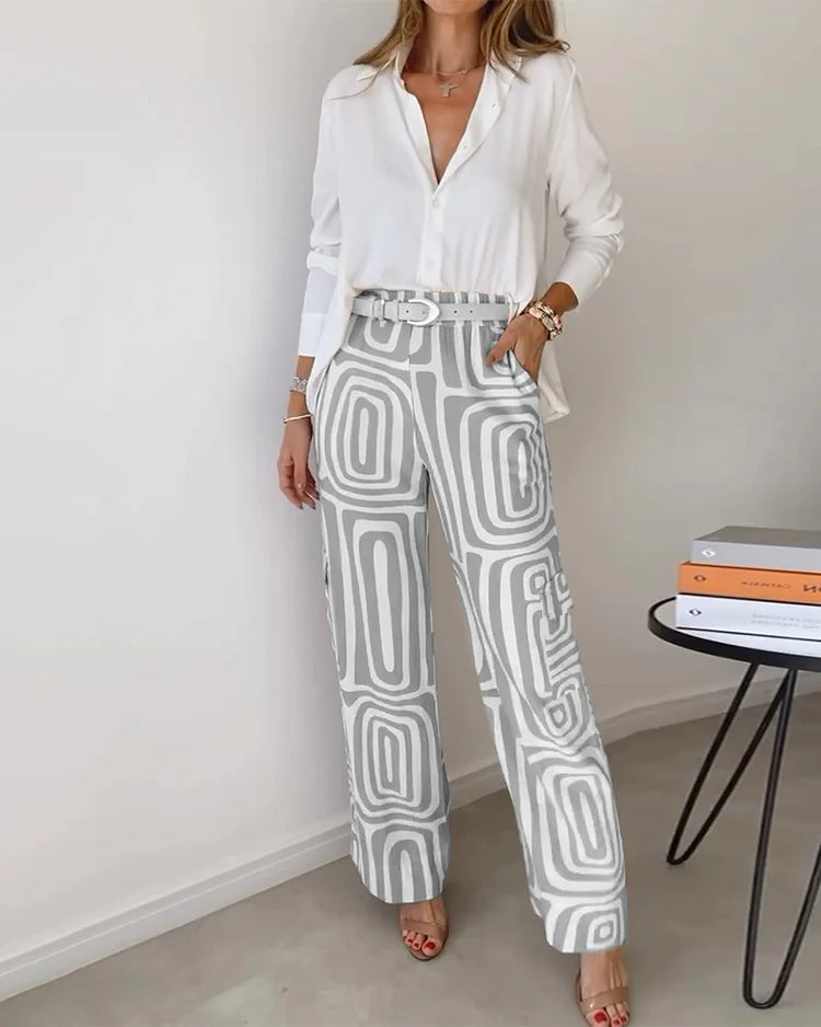 Laluna™ | Elegant Pant Set | Today Free Belt