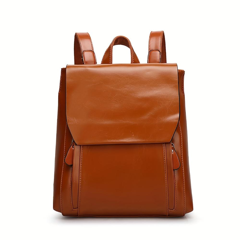 Clara™ | Quilted Leather-like Finish Backpack