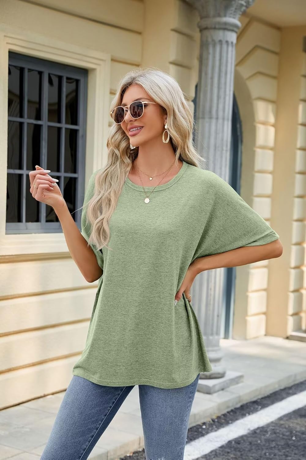 Patricia | Flowy Dolman Top