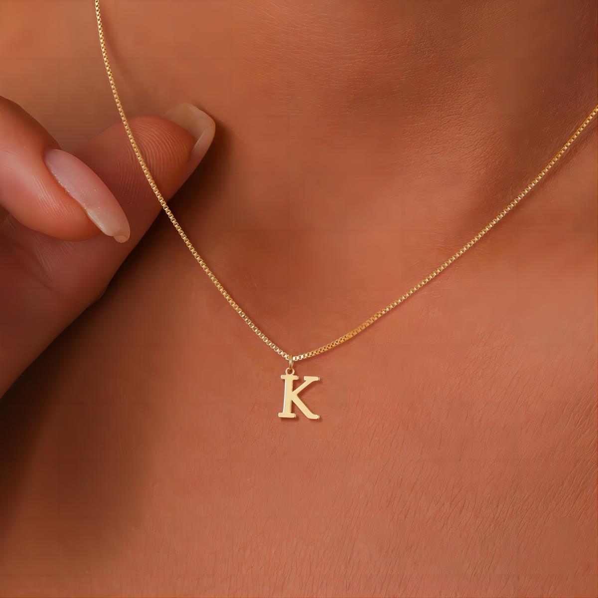 Susan | Necklace with Love Letter Initials | 18k Gold