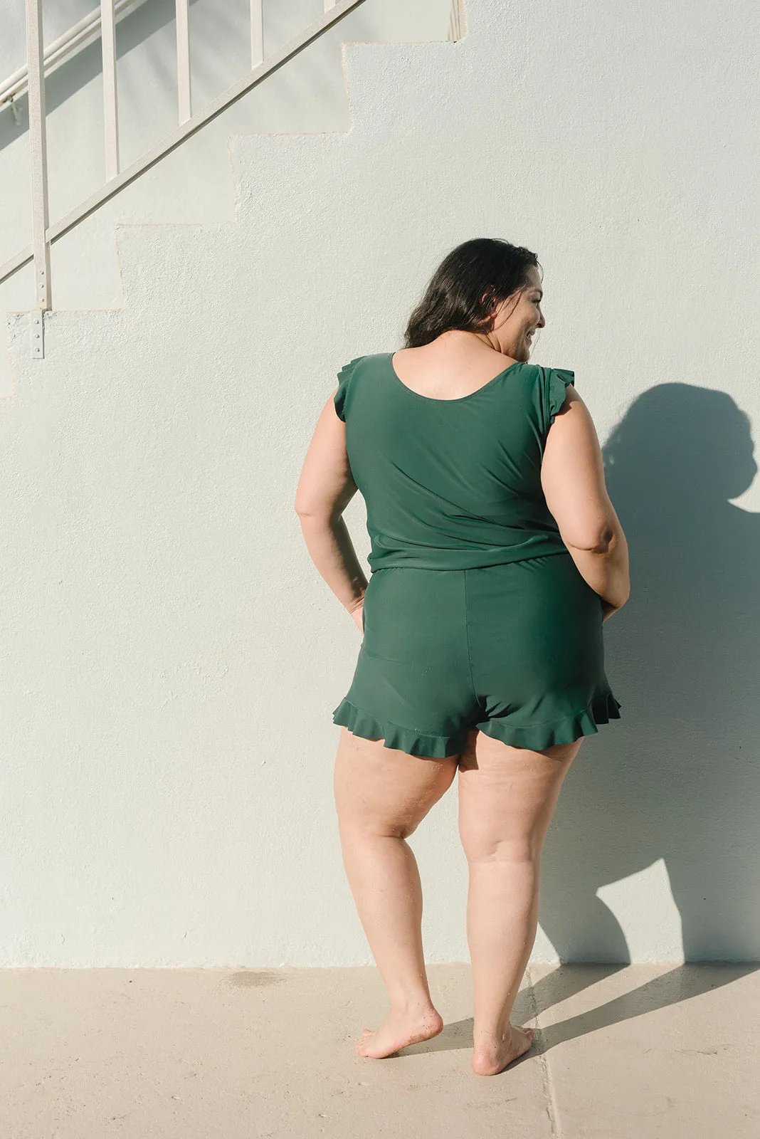 Amy™ | Flattering Ruffle Swimsuit with Bust Support