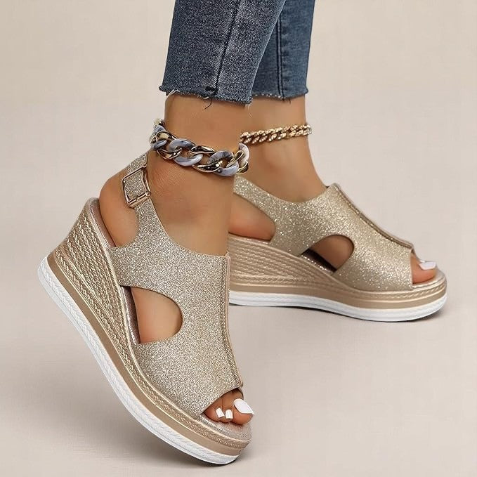 Monelle™ | Boho Wedge Sandals