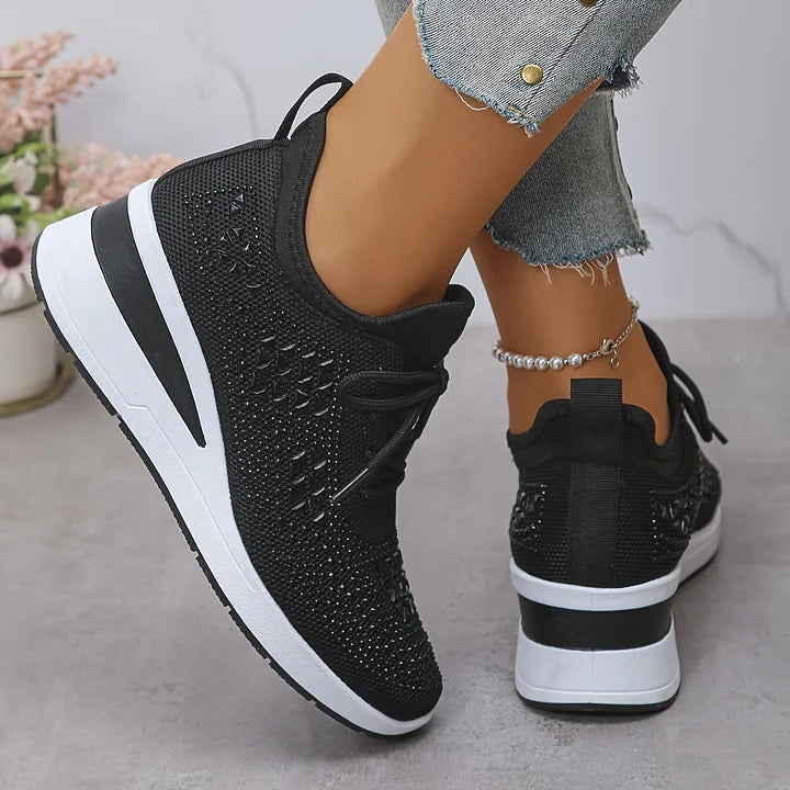 Joyce | Orthopedic Sneakers with Sparkling Rhinestones