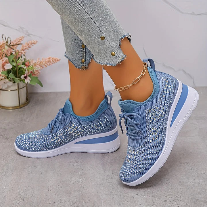 Joyce | Orthopedic Sneakers with Sparkling Rhinestones