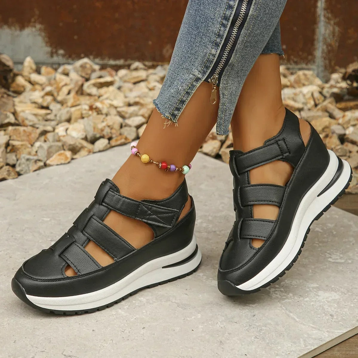 Luna | Velcro Shoes | Comfort Casual Style