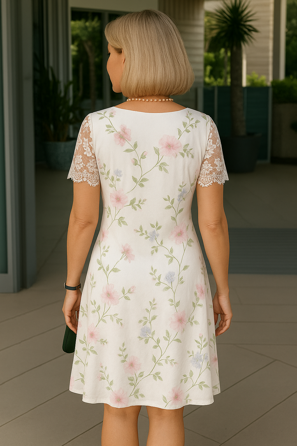 Amalie™ | Comfortable Midi Dress With Lace Details