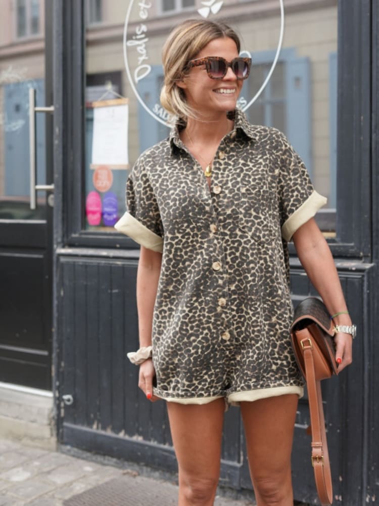 Caroline | Leopard Print Jumpsuit