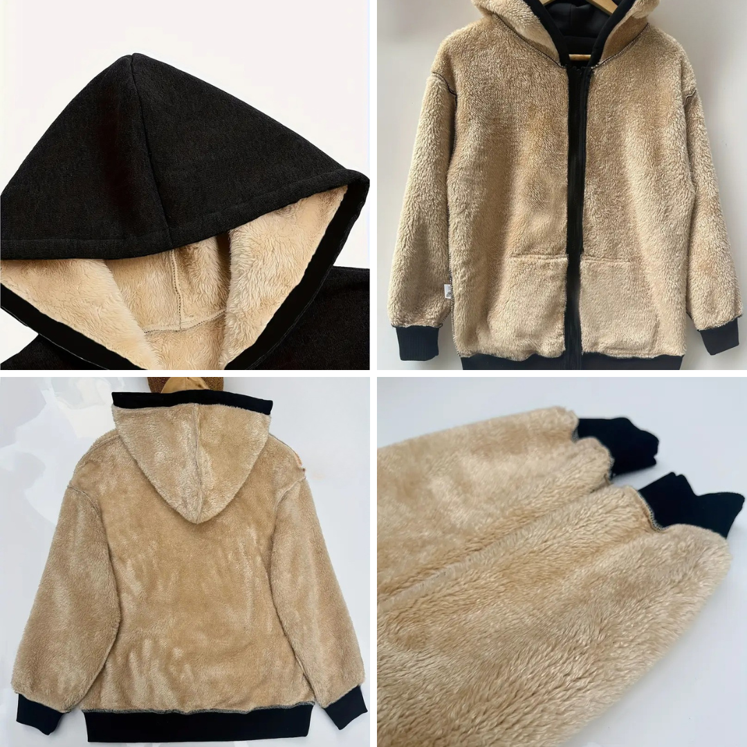 Danika™ | Lambswool Hooded Cardigan