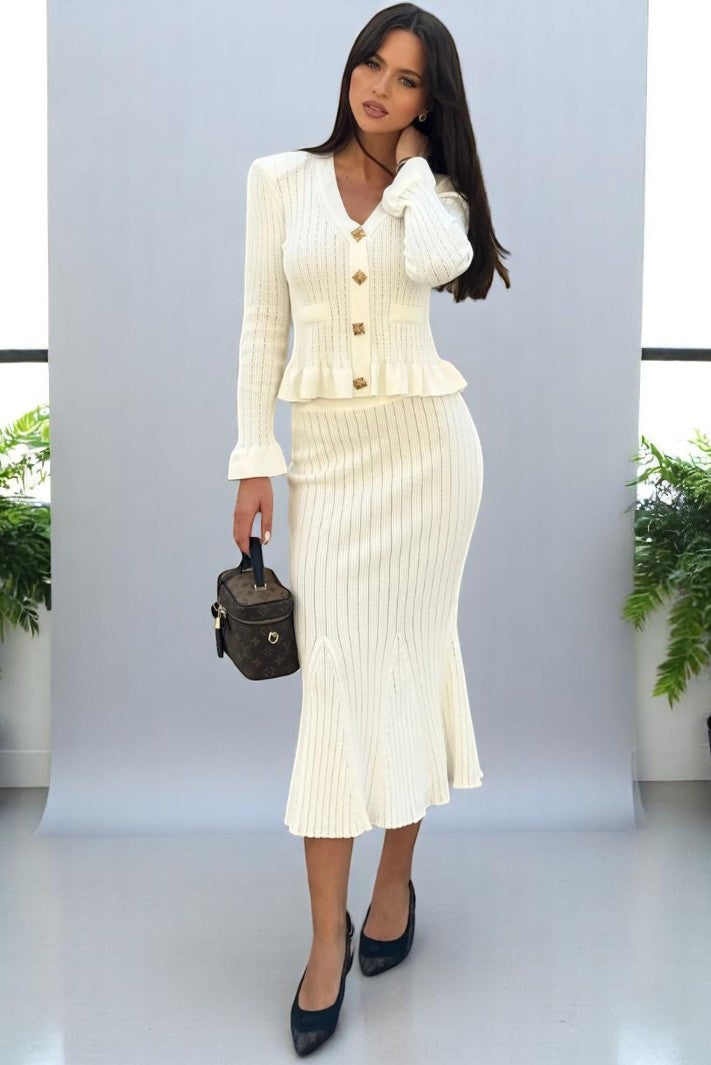 Monelle™ | V-Neck Knitted Set