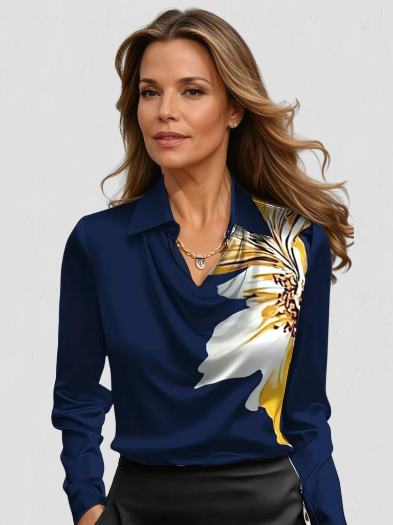 Melody™ | Satin Drape Blouse