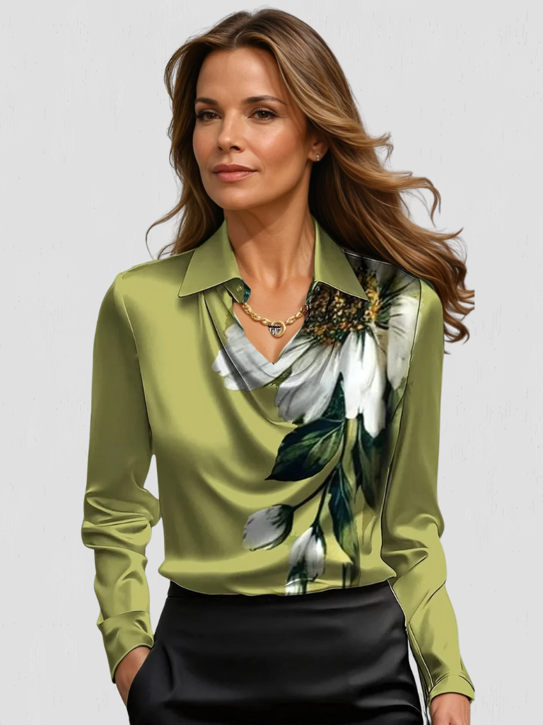 Melody™ | Satin Drape Blouse
