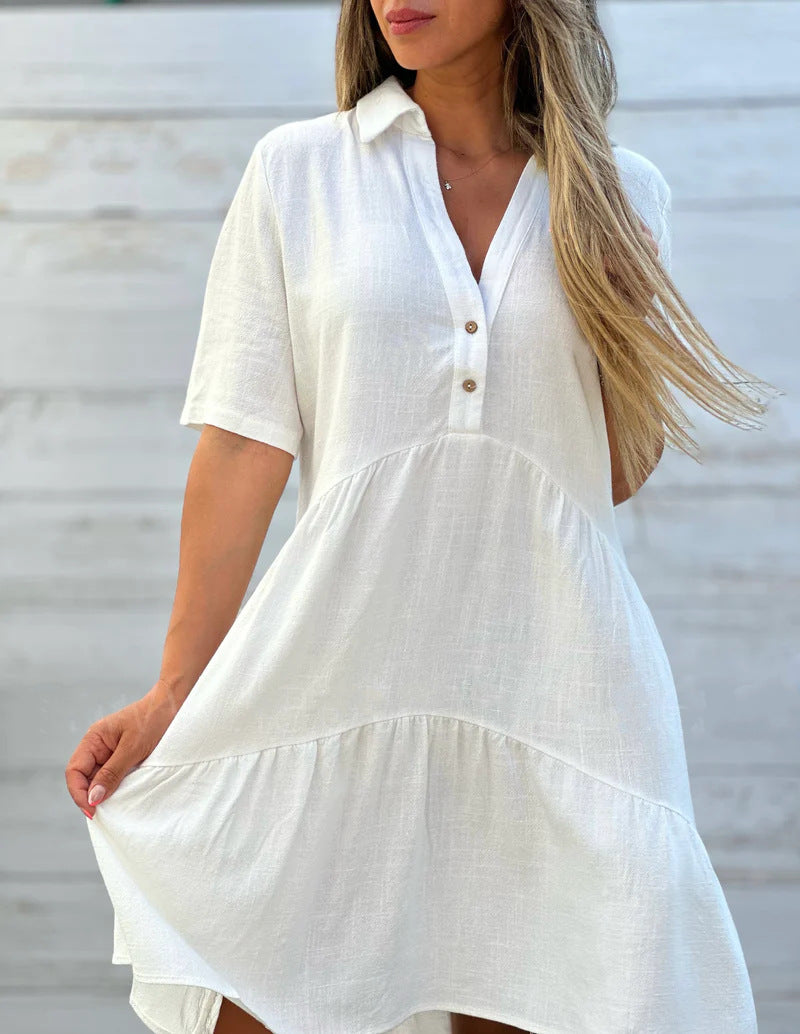 Monelle | Casual Linen Summer Dress
