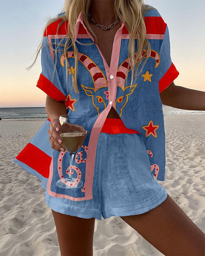 Alina™ | Linen Summer Short Set