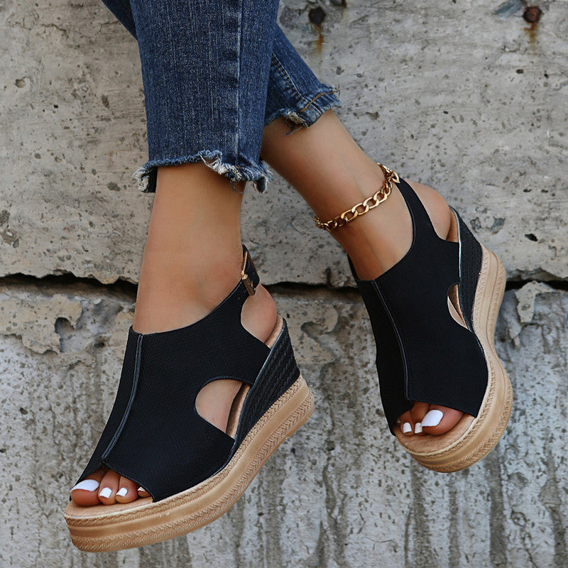 Monelle™ | Boho Wedge Sandals