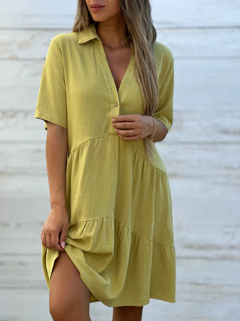 Monelle | Casual Linen Summer Dress