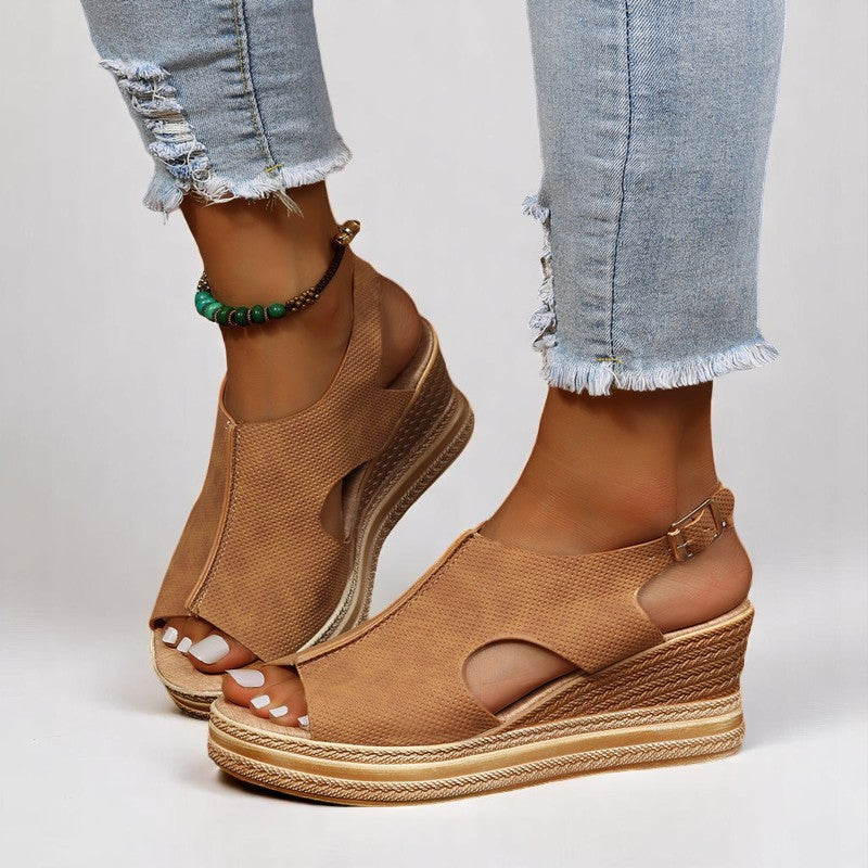 Monelle™ | Boho Wedge Sandals