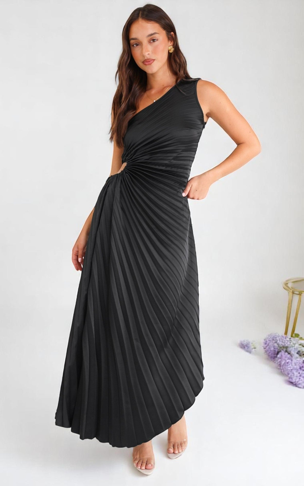 Monelle™ | Pleated Elegance Dress